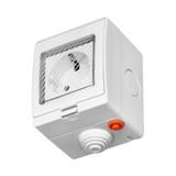 Gniazdo natynkowe IP55 Tuya Smart Wi-Fi, Schuko OR-SH-17405(GS) ORNO