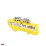 LISTWA ZACISKOWA NA SZYNĘ 8x12 6-TOROWA ŻÓŁTA