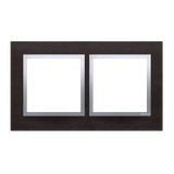 Simon 54 Nature Ramka 2-krotna Nature-Metal INOX YIN IP20/IP44* (*IP44-należy zastosować zestaw uszczelek DUN2) DRN2/78 KONTAKT