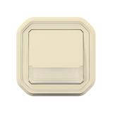 NOWE PLEXO - PRZY. NO/NC PODŚWI. Z UCHWYT ETY. PODTYNK. 10A- 250V~ PIASKOWY