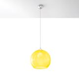 Sollux Lampa wisząca BALL żółta SL.0252