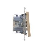 Simon 55 Przycisk zwierny pojedynczy zwierny z podświetleniem LED szybkozłączka Szampański mat