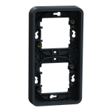 Mureva, podstawa podtynkowa podwójna pionowa, antracyt