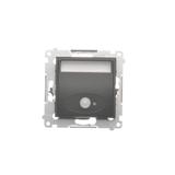 Simon 54 Oprawa oświetleniowa LED z czujnikiem ruchu 230 V AC 1.4 W białe ciepłe 3100 K czarny DOSC.01/49 KONTAKT