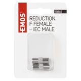 Redukcja IEC wtyczka - F gniazdo R5850.2 EMOS