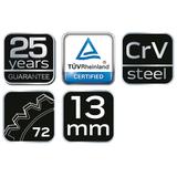 Klucz płasko-oczkowy z grzechotką, 13 mm