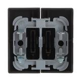 FUTURE Klawisz podwójny czarny matowy