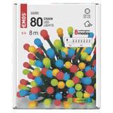 Lampki choinkowe kulki 80 LED 8m multikolor 8 programów IP44 D5AM05 EMOS