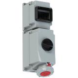 GN.Z WYL.I SZYNA P67 63A 5P Z BLOK.MECH.I SZYNA DIN 5M