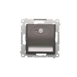 Simon 54 Oprawa oświetleniowa LED z czujnikiem ruchu 230V AC 1.4 W białe ciepłe 3100 K brąz mat