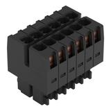 Gniazdo MCS‑MINI Classic 6‑biegunowe czarne raster 3,5mm 713‑1103 /100szt./ WAGO