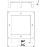 DUG 250-3 4SL Pokrywa montażowa do wyż.obc.