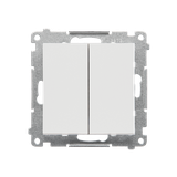 Simon 55 Przycisk zwierny poczwórny 10 AXm szybkozłączka Jasnoszary mat