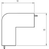 WDK/HA 60090, POKRYWA NAROŻA ZEWN. 60X90MM
