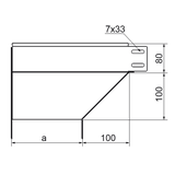 KRLBJ150H80 Kolanko redukcyjne lewe 1,0 mm