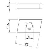 ACMSN M10 ZL Nakrętka ślizgowa
