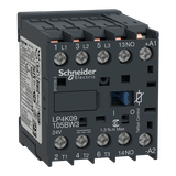 Stycznik mocy, TeSys K, 9A, 3P, 1NO, cewka 24VDC, nóżki lutownicze LP4K09105BW3