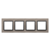 Simon 54 NATURE WMDZ-0140xS-098 Ramka 4-krotna Nature-Beton, CZARNY CHARAKTER, IP20/IP44. (IP44-nale DRN4/98 KONTAKT