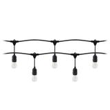 Girlanda oświetleniowa - 1 sznur 10 m (10 opraw) + 10 żarówek LED 1W E27, 3000K + 1 żarówka gratis