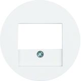 BERKER R.x Płytka czołowa do gniazda głośnikowego i gniazda ładowania USB biały połysk 10382089 HAGE