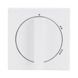 CARAT/FUTURE  Pokrywa z pokrętłem i nadrukiem biały studyjny