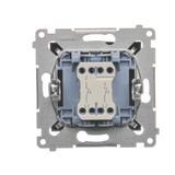 Simon 54 Przycisk podwójny zwierny bez piktogramu 10A szybkozłączka antracyt