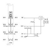 moduł 8DO 24V DC 0,5A WAGO