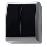 FALA Łącznik dwugrupowy świecznikowy - kolor popiel/grafit