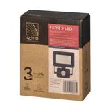 FARO S LED 10W naświetlacz z PIR, 800lm, IP44, 4000K, aluminium + szkło AD-NL-6252BLR4 ORNO