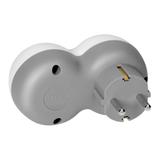 Rozgałęźnik 2P+Z, USB-A+C, schuko, biało-szary
