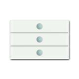 6342-811-101-500 - Element obsługowy Busch-priOn, 3/6 klawiszowy, szkło białe