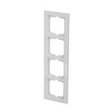 AXCENT Ramka 4-krotna  białe szkło