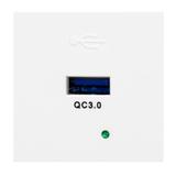 "NOEN USBQ, port modułowy 45x45mm z ładowarką USB quick charge 3A/5V