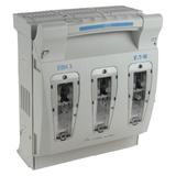 EBH3O3TS8 Rozłącznik bezpiecznikowy poziomy 630A AC 690V NH3 AC22B 3P IEC montaż na płycie, EBH3O3TS