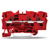 TOPJOBS złączka 3-przewodowa 4 mm2 czerwona