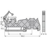 podstawka szyny zbiorczej izolowana