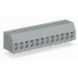 listwa zaciskowa do pł. drukowanych 4-bieg. szara raster 5mm