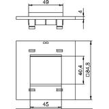 T8NL/P45/7035, PŁYTKA MONTAŻOWA