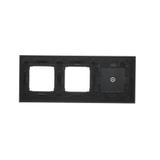 Simon 54 Touch Panel dotykowy S54 Touch 3 moduły 1 pole dotykowe + 2 otwory na osprzęty S54 księżycowa lawa DSTR3100/74 KONTAKT