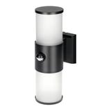 DALIA oprawa ogrodowa z czujnikiem PIR, 2xE27, max. 2x15W, IP54, czarna