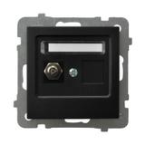 AS Gniazdo ekwipotencjalne pojedyncze - kolor czarny metalik