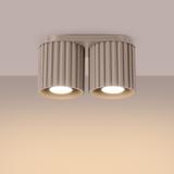 SOLLUX Plafon AURA 2 taupe GU10 ; SL.1815
