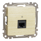 Sedna Design & Elements, gniazdo komputerowe RJ45 kat.6 UTP, brzoza