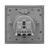 Hermetyczne gniazdo elektryczne, IP55 stal nierdzewna OR-AE-1397 ORNO