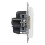 Suno Gniazdo Pojedyncze Z Uziemieniem Schuko 2P+Z 16A 250 V Z Przesłoną Zaciski Automatyczne Biały 721120 LEGRAND