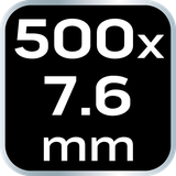 Opaski zaciskowe EXTREME 7.6 × 500 mm, czarne, 50 szt.