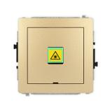 DECO Mechanizm gniazda światłowodowego/optycznego pojedynczego, bez pola opisowego złoty