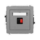 DECO Mechanizm gniazda głośnikowego pojedynczego szary mat