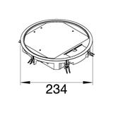 tehalit.VE-EE Pokrywa uchylna VR06 fi215 wykładzina 12mm stal szary PA VR06127011 HAGER