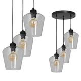Milagro lampa wisząca Santiago Clear 3xE27 czarna MLP6611